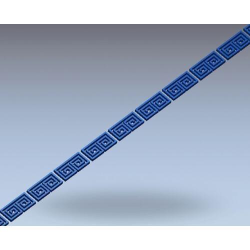 3d model relief for cnc in STL file format Meandr_3