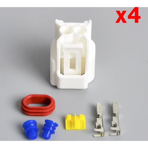 COP Set Pencil Coil Connector For Honda CBR600F4i CBR600RR CBR929 CBR954 CBR1000 Set Coil Connectors With Terminal Rubber Seal