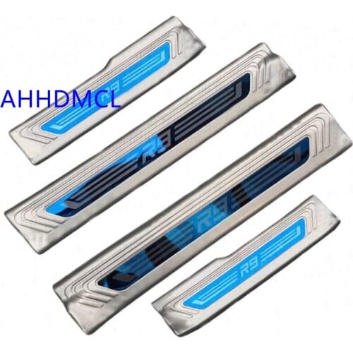 Car Welcome Pedal Threshold Strip Door Sill Strip For Senia R9 2018 2019 2020