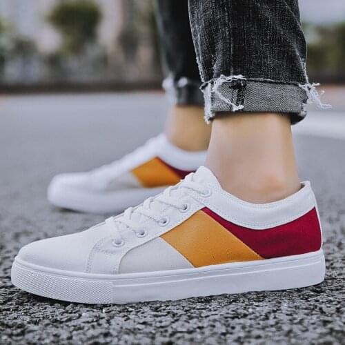 Large Size Men Casual Canvas Shoes Fashion Lace-up Sneakers Summer Trainers Leisure Shoes Men Flats Slip Shoes Mens Shoes Casual