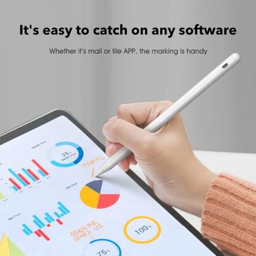 For iPad Pencil Stylus with Palm Rejection Active Pen for Apple Pencil 2 1 for iPad Pro 11 12.9 2020 2019 2018 Air 4 7th 8th