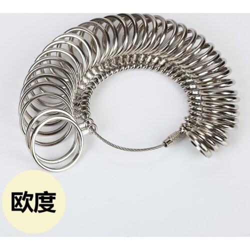 Hot Sale Manufacture Ring Loop,Ring Gauge Metal Finger Sizer Tool Measure 41-76 EUR Size,Jewelry Making tools