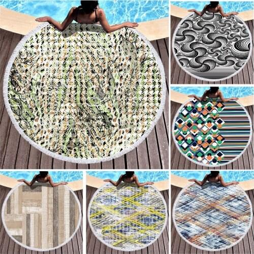 Geometric stripes pattern Sea beach towel Pareo beach Round beach towel Large beach towel Towel beach hair towel towel warmer