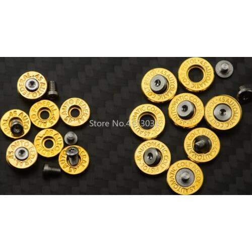 2Pieces h62 brass washer+ M2.5 screw for Knife diy accessories Decorative appearance Tools