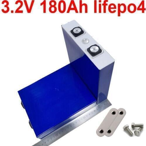 16pcs Lifepo4 3.2V 180AH lithium battery For diy 48v 24V Solar Energy Storage boat Street light fishing crane AGV