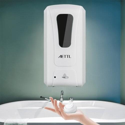 Wall Mounted Automatic Induction Soap Spray Foam Gel 1000ML Kitchen Bathroom Accessories Battery DC Multifunction Machine