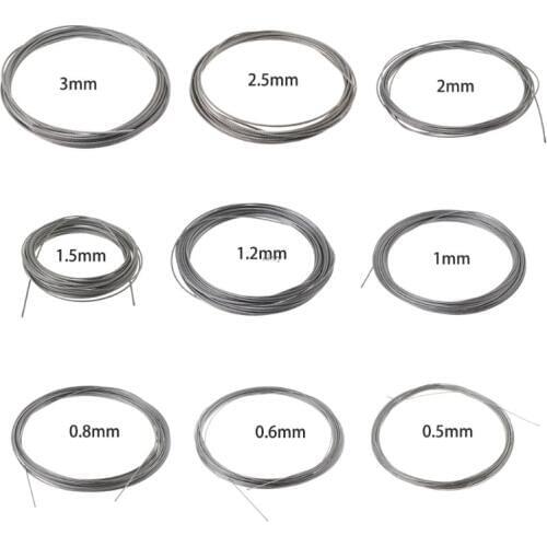 New 30m 304 Stainless Steel Wire Rope Soft Fishing Lifting Cable 7x7 Clothesline