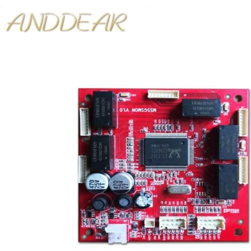 OEM/ODM 5 ports 10/100/1000M gigabit ethernet switchMini size 78*78mm Gigabit Unmanaged 5 rj45 ports industrial switch module