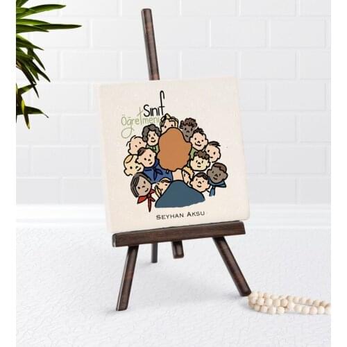 Personalized Class Teacher Şovaleli Natural Taş-3