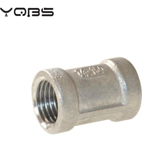 304 Stainless Steel Female Straight Jointer Pipe Connection connector Fittings