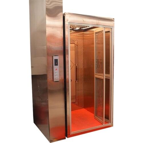 Qiyun CE ISO Approved 300kg Household Elevator Easy Installation 220V 8m Home Lifts Hydraulic Villa Elevator