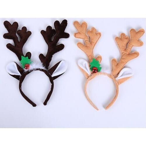 2PCS Christmas Headband Santa Xmas Hair Band Clasp Headwear Head Hoop Party Hairband head hoop Christmas Gift
