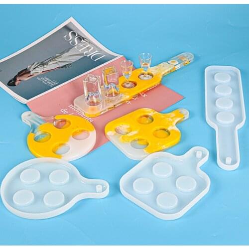 Handle Tray Coaster Silicone Mold for DIY Crafts Home Table Decoration Resin Mirror Silicone Serving Tray