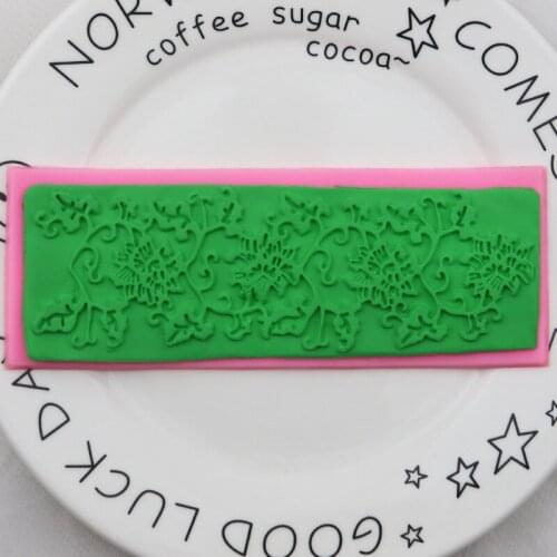 Flower Vine Fondant Silicone Mold Cake Lace Mold XGY-294