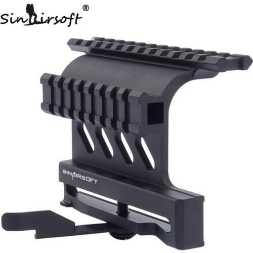 SINAIRSOFT Quick Release AK 47 / 74 Picatinny Weaver Rails AK Series QD Double Side Scope Mount Airsoft Accessories MNT-978