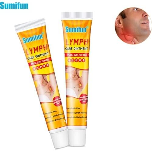 Sumifun 1pcs Lymphatic Detox Treatment Cream Neck Anti-Swelling Herbs Ointment LymphPads Medical Plaster Body Relaxation P1197
