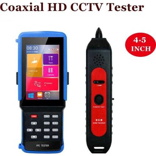 4.5 Inch IPC9310 4K H265/H264/MPEG4/MJPEG IPC MAIN STREAM TEST Camera Tester 5MP AHD 8MP CVI TVI CVBS CCTV Camera Tester Monitor