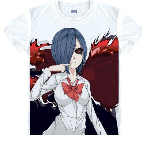 Tokyo Ghoul T-Shirt Ken Kaneki Shirt Cute Womens T-Shirts Anime clothes cute kawaii cool sexy beach t-shirts Japan Anime cute a