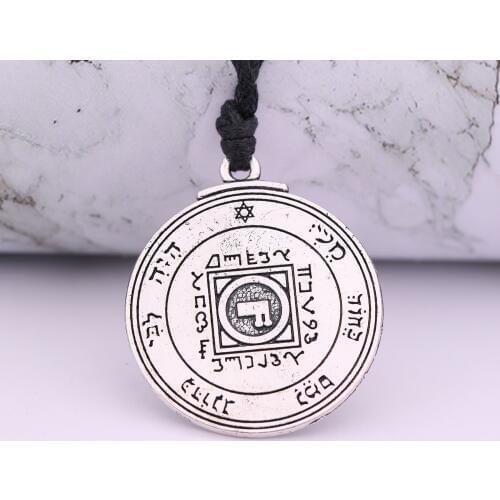 Vintage Mens Ultimate Love Talisman Venus Pentacle Key Of Solomon Seal Pendant Hermetic Enochian Kabbalah Pagan Wiccan Jewelry