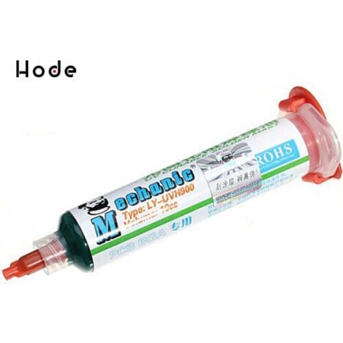 Green Welding UV Glue Curable Solder Mask 10CC For PCB BGA Circuit Board Protect Soldering Paste Flux Cream Welding Fluxes Oil