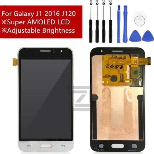 For SAMSUNG GALAXY J120 LCD J120M J120F J1 2016 Display Touch Screen Digitizer Assembly Replacement For 4.5" SAMSUNG J120 LCD