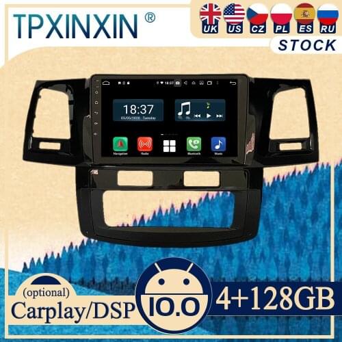 10.0 PX6 For Toyota Hulix Fortuner 2008 Android Car Stereo Radio with Screen Radio DVD Player Car GPS Navigation Head Unit