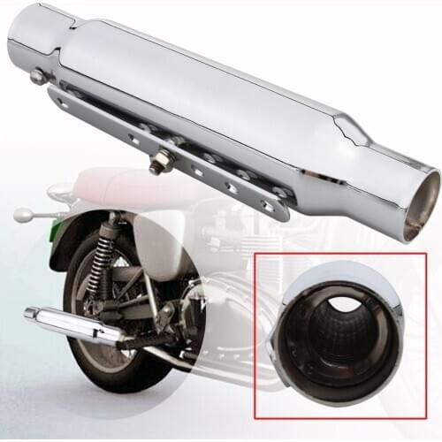 12" Vintage Shorty Exhaust Muffler Pipe Silencer For Harley Cafe Racer Old School Bobber Touring Dirt bike Motorcycle Accessorie