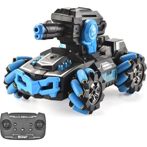 360°Flip 2.4GHz Racing Drift RC Stunt Car Mini RC Tank Military Truck with Gravity Sensing Control Water Bomb