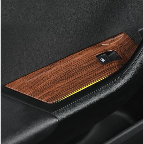 4pcs for SKODA superb 2017-2018 Glass lifting key panel decoration cover