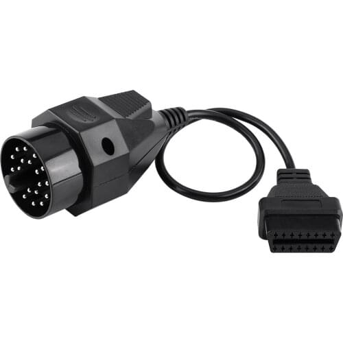 20 Pin To 16 Pin OBD2 Adapter Connector Scanner Cable For BMW E36 E38 E39 E46 E53 X5(Fit For BMW With A 20 Pin Female Interface)