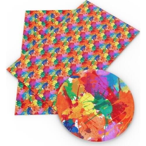 David accessories 20*33cm Dots Stripe Faux Artificial Synthetic Leather Fabric, DIY Sewing Garment HairBow Bags Material,1Yc8054