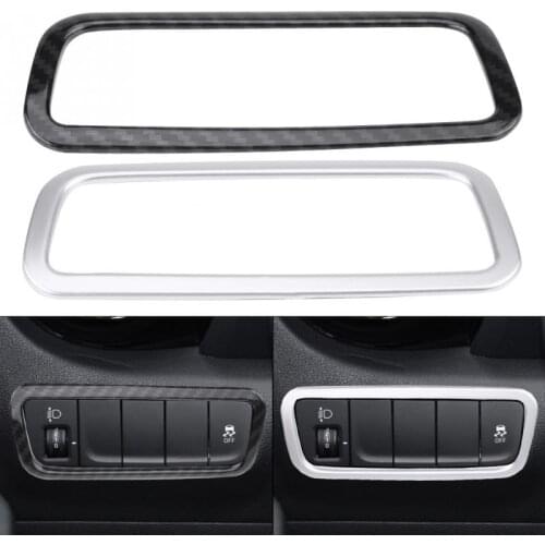 Car Headlight Headlamp Switch Panel Decorative Cover Trim Frame for Hyundai Encino Kauai Kona 2017 2018 2019 2020 SUV