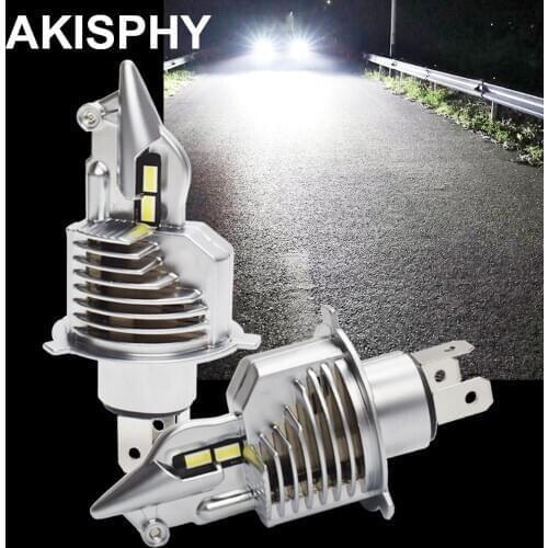 Auto Car LED H4 Headlight Bulb 60/55W Motorcycle Lamp 12000LM HS1 Lights High Low Beam Hi/Lo 12V DC 6500K Yellow 3000K