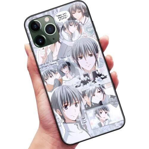 Fruits Basket Yuki Sohma Anime Tempered Glass Soft Silicone Phone Case Cover Shell For IPhone SE 6s 7 8 Plus X XR XS 11 Pro Max