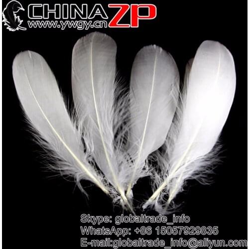 CHINAZP Factory Directly Wholesale 200 pcs/lot High Quality White Soft Goose Nageoires Feathers Crafts