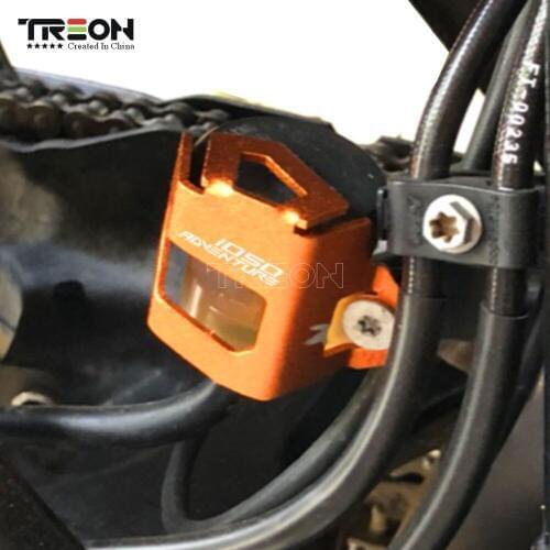 For KTM 1050 CNC Aluminum Rear Brake Fluid Reservoir Guard Cover Falling Protection Motorcycle Accessories For KTM