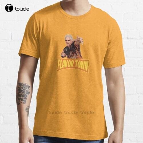 New Flavor Town Usa - Guy Flerl T-Shirt Cotton Men Tee Shirt