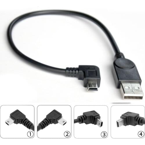 Driving recorder cable usb power cord short v3 port car mini multi-function universal elbow old-fashioned data cable