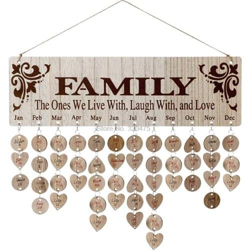 20set Calendar Wood Piece Round Shape Record Chips Pendant Wooden Christmas Slice Embellishments Diy Craft Home Diy Decoration