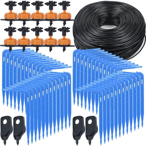 KESLA 2L/4L/8L Greenhouse Drip Irrigation 4-way Drip Arrow kit Garden Irrigation system Potted grows Watering kit 10 Sets