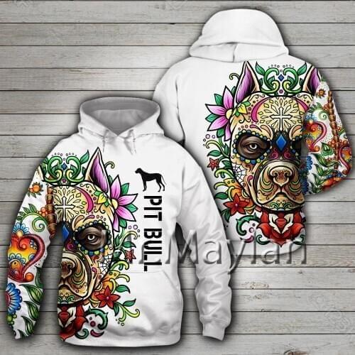 American Pit Bull Terrier 3D Print Jacket Men/Women Casual Streetwear Sweatshirts Unisex Autumn Coat Boys Clothes Harajuku Tops