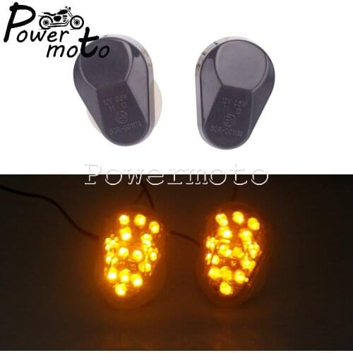 Motorcycle Smoke 12V LED Turn Signal Light Emark Indicator Flasher for Kawasaki ZX6R ZX7R ZX9R ZX10R ZX12R ZZR600 ZRX1200S