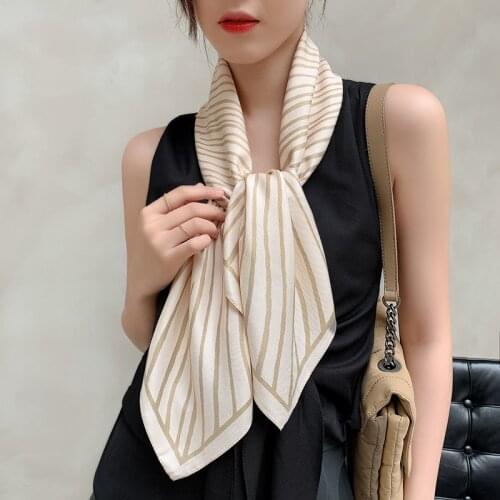 2021 spring and summer new female scarf high quality shawl silk fashion scarf headscarf beach sunscreen Baotou scarf 90X90