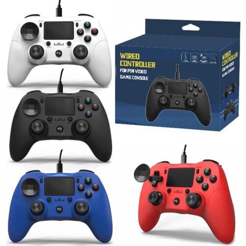ZY Electro-World High Quality PS4 Wired Gamepad Bluetooth Game Handle Joysticks With PS3 PC Laptop Android PRO Controller