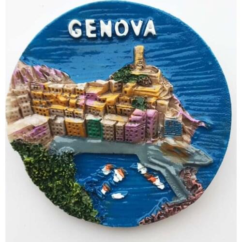 QIQIPP Genoa, Italy, tourist souvenirs, crafts, magnetic stickers, refrigerator magnets, creative decorations