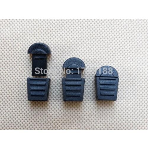 1000pcs/pack 18*12mm Detachable Black Plastic Zipper Pull Cord Ends For Paracord Gym Garment Accessories