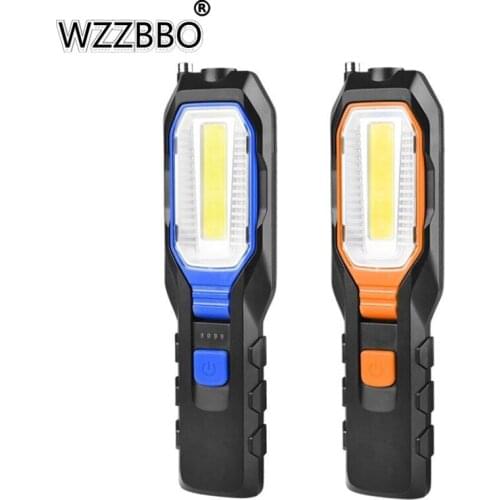 LED with Magnetic COB Car Maintenance Light Work Light Multi-function Rechargeable Portable Outdoor Lighting Flashlight