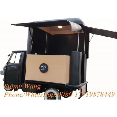 3 wheeler Piaggio Ape espresso truck coffee trailer cart food tricycle Piaggiao ape food truck for sale usa