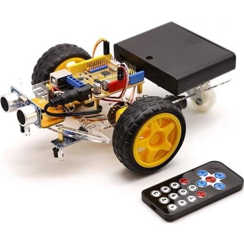 Smart Robot Motor Car Kit Avoidance Tracking 2WD,Ultrasonic,IR Remote,for Arduino Diy Kit ,Robotics Learning