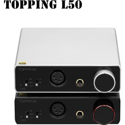 TOPPING L50 NFCA Headphone Amplifier SE+BAL Input 6.35mm/XLR Output Hi-Res Audio Amp